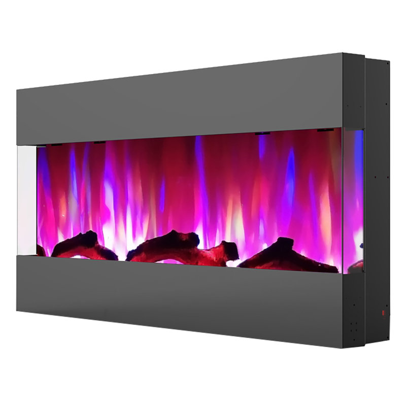 Orren Ellis Recessed Wall Mounted Electric Fireplace Wayfair